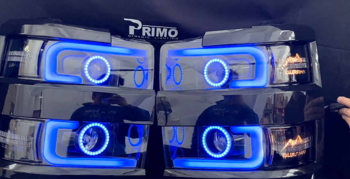 2015-2018 2500/3500 Chevy Silverado "Cyclops Edition" Headlights - PRIMO DYNAMIC